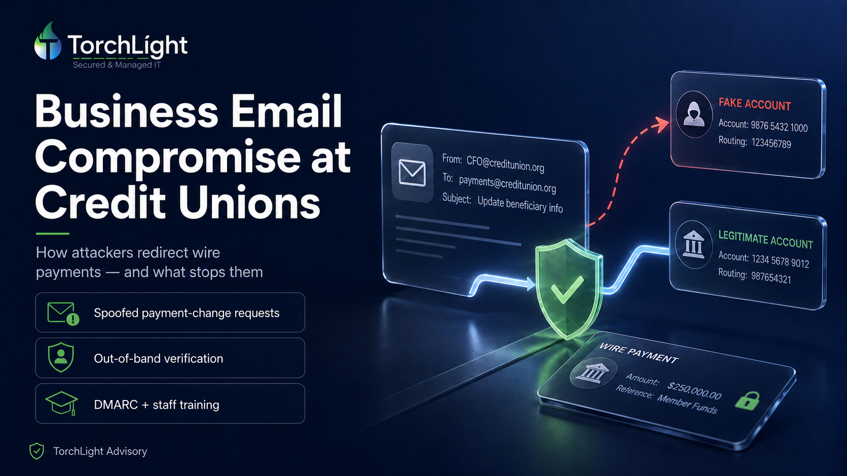 Business Email Compromise at Credit Unions: How Attackers Redirect Wire Payments and What Stops Them