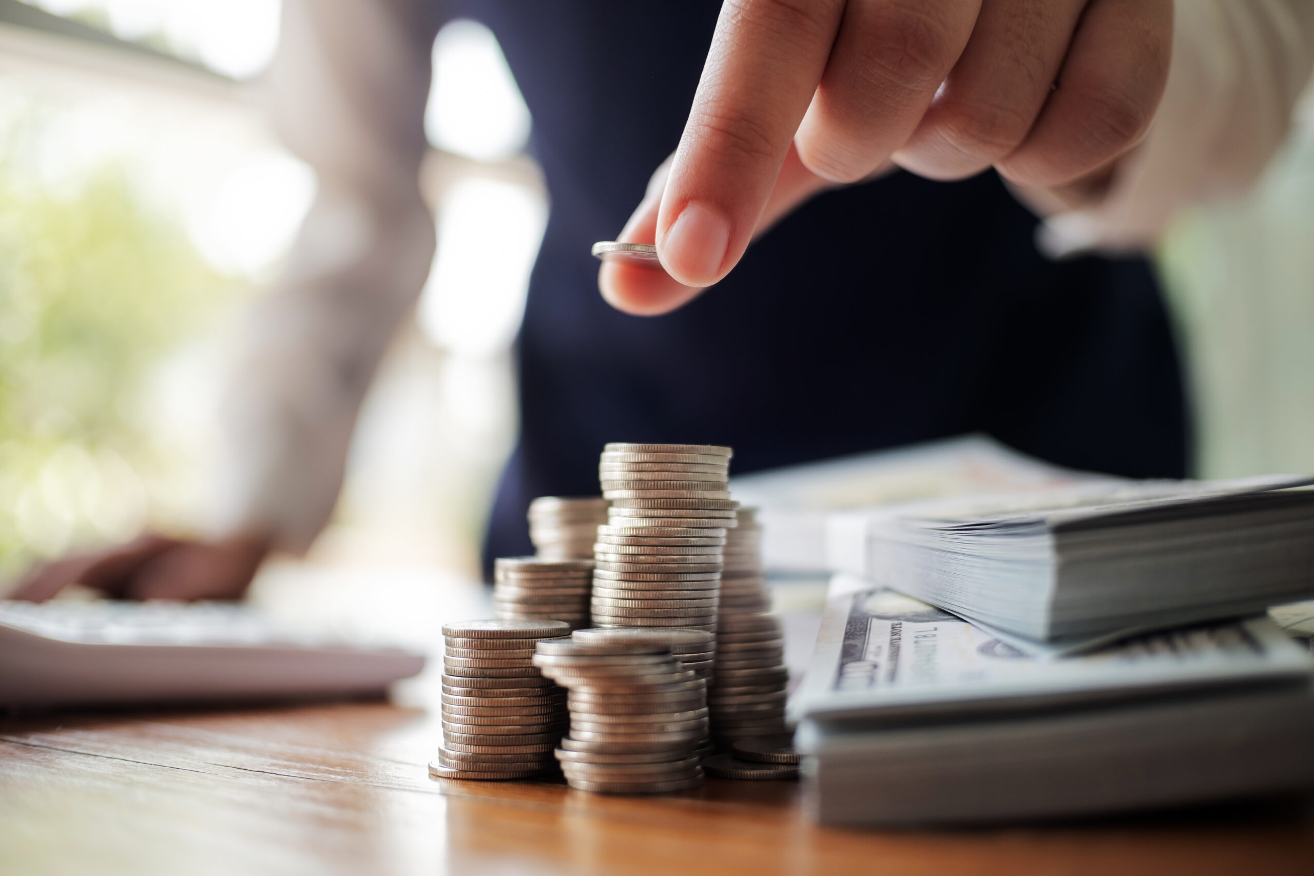 Digital financial business model representing secure wealth management technology