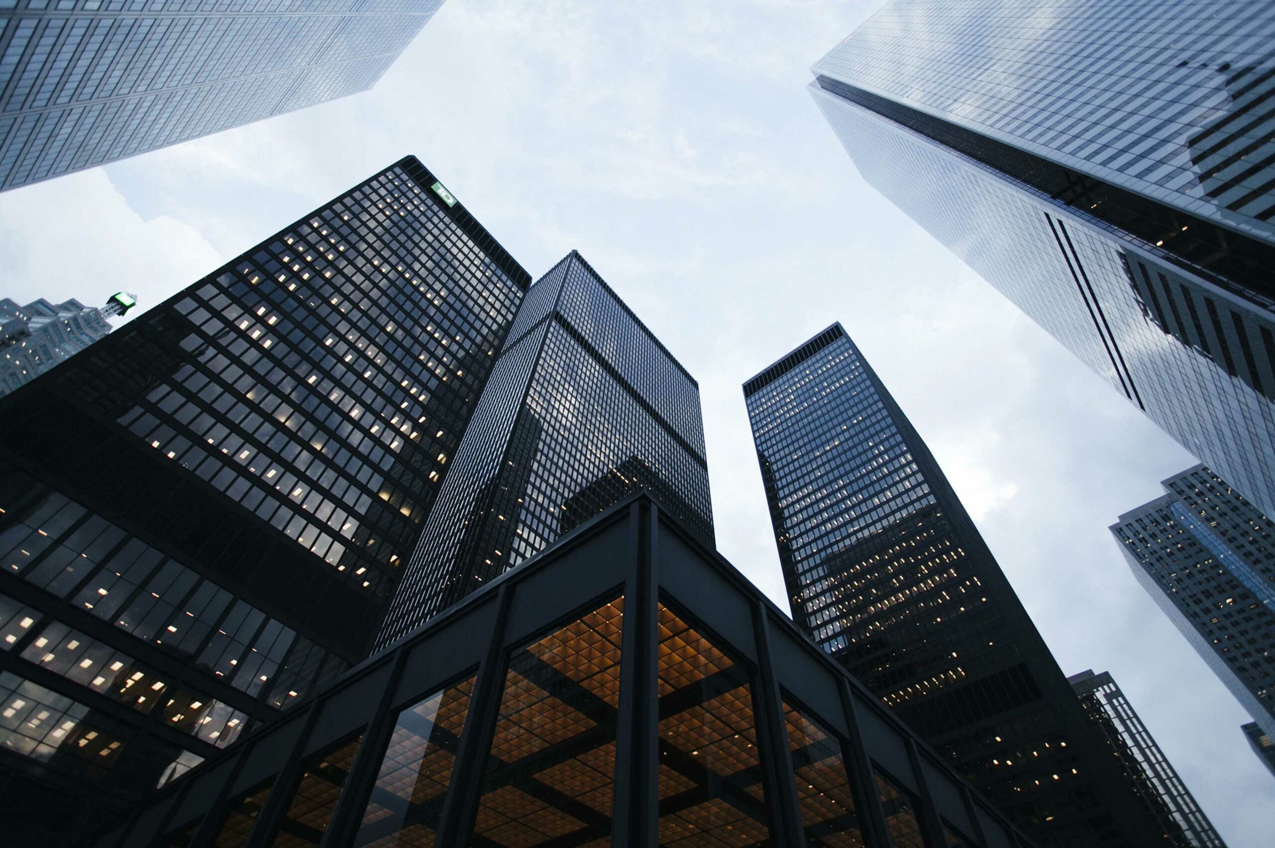 High-rise office buildings representing TorchLight's New York service market