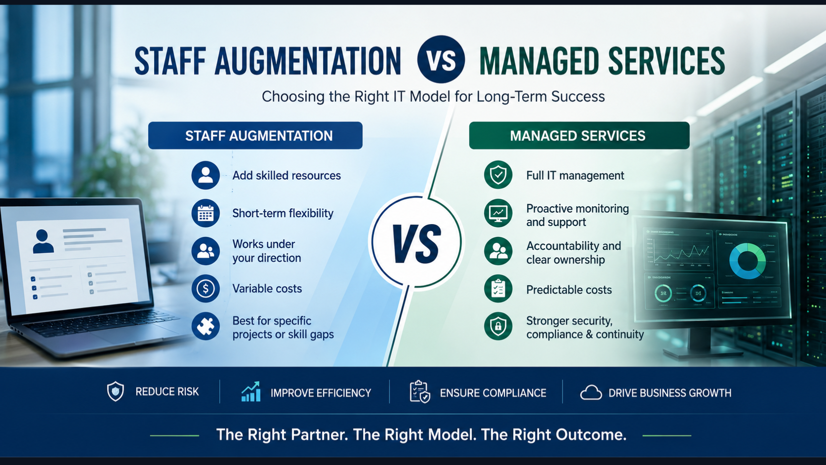 Staff Augmentation vs Managed Services: What IT Leaders Need to Know Before Choosing