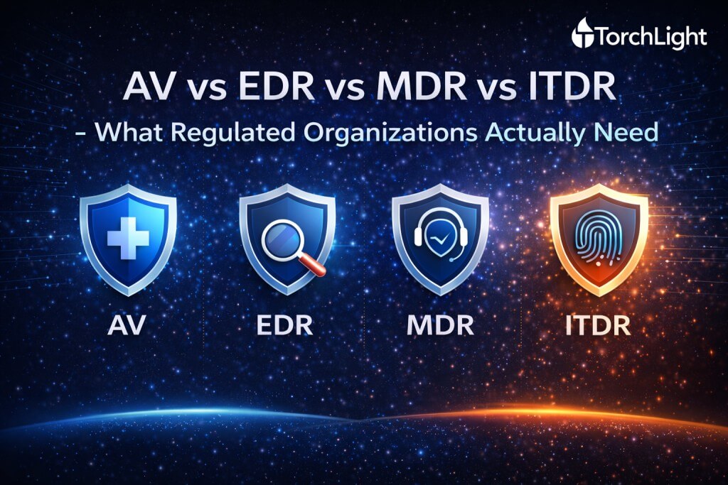 AV vs EDR vs MDR vs ITDR: What Regulated Organizations Actually Need in 2026